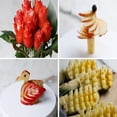 thumbnail image 3 of EZONEDEAL Dragon Chef Knife 6 PCS Set Stainless Steel Blades with Polypropylene Handle, 3 of 5