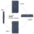 thumbnail image 5 of FALAN MULE Womens Wallet Ultra Slim Thin RFID Blocking Bifold Card Holder Leather Ladies Purse with Zipper Coin Pocket, 5 of 7