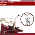 thumbnail image 1 of American Shifter  AOD Shifter Kit 8 in. E Brake Dipstick Chrome Push Button Floor Hndl Ringed Knob for D5B0F, 1 of 1