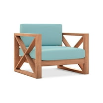 Meridian Furniture Anguilla Blue Water Resisting Outdoor Chair