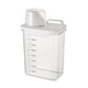 thumbnail image 1 of Moyic Caja de almacenamiento de alimentos de gran capacidad para el hogar, transparente, a prueba de humedad, organizador de granos de café Juegos de accesorios de baño 1800ml Tipo 2, 1 of 6