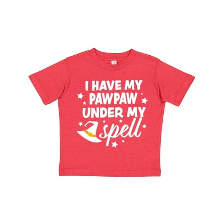

Inktastic I Have My Pawpaw Under My Spell with Cute Witch Hat Gift Toddler Boy or Toddler Girl T-Shirt
