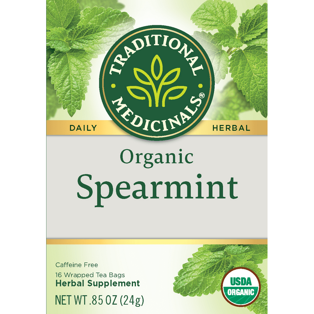 Traditional Medicinals, Organic Spearmint, Tea Bags, 16 Ct Walmart