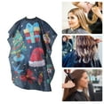 thumbnail image 5 of Unique Bargains 1 Pc Santa Hat Hair Cut Barber Cape Black Red, 5 of 6