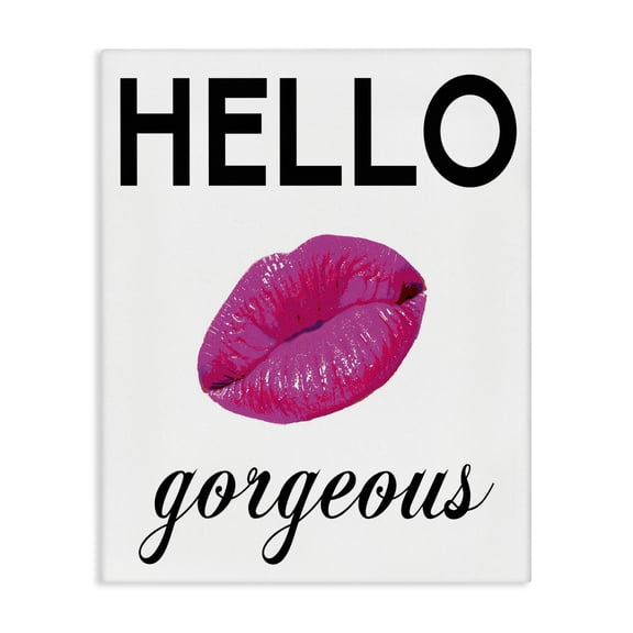Stupell Industries Art Deco The Stupell Home Decor Lulusimonstudio Hello Gorgeous Canvas Art, 30 x 40, by House of Lulu