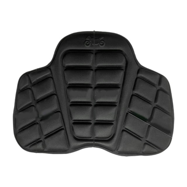 Cojín genérico para asiento de motocicleta, cojín 3D, ranura poco profunda, negro, accesorios de absorción de impactos para conductores profesionales