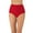 Red, variant on Csndyce Women Bikini Bottom High Waist Swim Shorts Full Coverage Tummy Control Tankini Brief Female