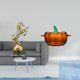thumbnail image 2 of Figura De Caballo De Resina Moderna, Centro De Mesa Con Tapa De Cristal Con Forma De Calabaza, Adorno Coleccionable Decorativo Para Sala De Estar, Estantería Y Oficina., 2 of 8