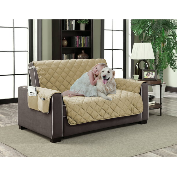 Quilted Microfiber Pet Dog Cat Couch, How To Protect Leather Sofa From Pets