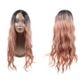 thumbnail image 6 of Unique Bargains Wigs for Women 28" Rose Gold Tone Curly Wig with Wig Cap, 6 of 7