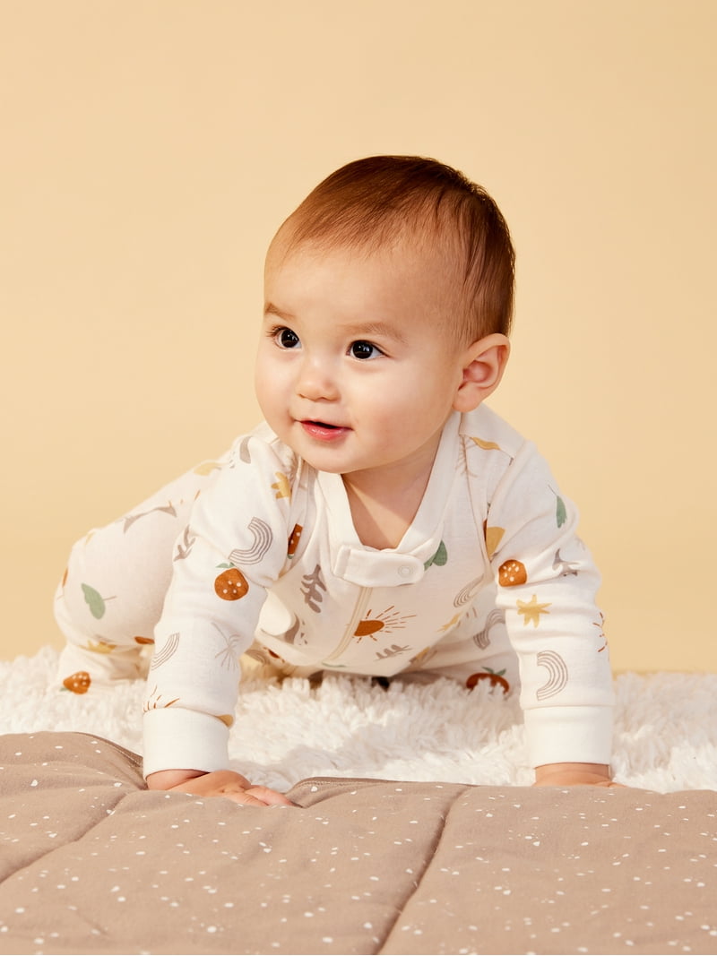 sleeping baby sleeping star L(約83-94cm) Little Star Organic Baby Unisex Sleep 'N Play Footed Pajamas