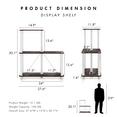 thumbnail image 4 of Furniture of America Brooks Adult Open Display Shelf Bookcase, 3-Cube Shelves, Greige, 4 of 16