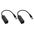 thumbnail image 1 of Adaptador Divisor CUTICAT de 1 a 3 Puertos Ethernet, 1 of 8
