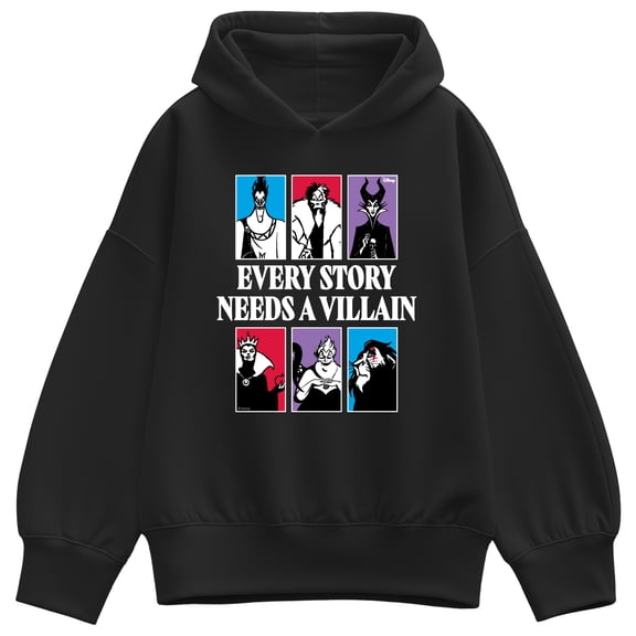 Disney - Story Needs Villain - Women's Oversized Fleece Hoodie Sweatshirt