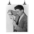 thumbnail image 2 of Print: Man Wrestles With Manual Razor In Television Commercial, 1951, 2 of 4