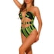 thumbnail image 4 of Bañador de una pieza con tirantes halter y estampado integral INSPIRE CHIC, 4 of 5