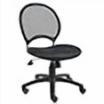 thumbnail image 3 of Boss Office Products Chaise de Bureau de Travail en Tissu à Dossier en Maille, Noire, 3 of 4