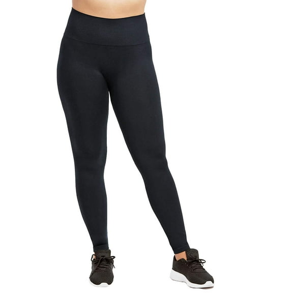 Womens Black Plus Size Classic Stretchy Leggings