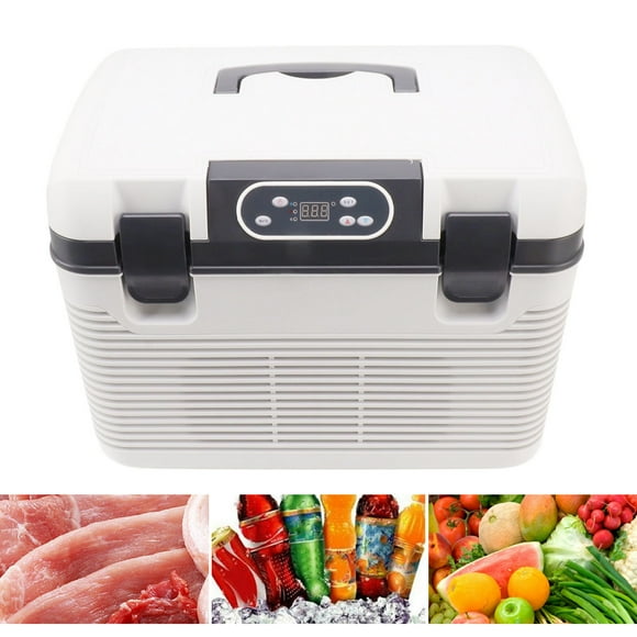 Réfrigérateur de Voiture 12 24 Volts, Congélateur de Voiture 19 L, Réfrigérateur de Voiture Portable, Refroidisseur Électrique, Mini-Frigo Intelligent à Écran Tactile, Machine de Refroidissement et de Chauffage pour VR pour la Maison, l'Extérieur, le Camping, les Voyages