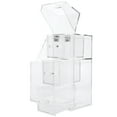 thumbnail image 3 of Caja de almacenamiento de cosméticos de escritorio, contenedor organizador, 1 cilindro para brochas de maquillaje y 3 cajones, 3 of 8