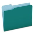 thumbnail image 3 of Pendaflex Interior File Folders 1/3 Cut Top Tab Letter Teal 100/Box 421013TEA, 3 of 4
