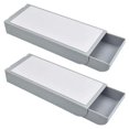 thumbnail image 1 of CajóN de Escritorio Autoadhesivo, CajóN de Escritorio Oculto, Bandeja para LáPices, Estante de Escritorio Oculto, Bandeja para LáPices Oculta Debajo del Escritorio, 2 Piezas, 1 of 5