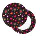 thumbnail image 2 of Balery Geometric Hearts Fundas de asiento para taburete de bar redondo de tela de terciopelo ajustables que protegen de arañazos y manchas para sillas de 14 a 17 pulgadas.-14 inch, 2 of 7