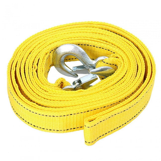 Heavy Duty Tow Strap with Hooks Tow Rope for Vehicles Accessory Anti Slip Durable Car Vehicle Heavy Duty Recovery Rope Truck Recovery Strap 4m