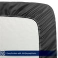thumbnail image 6 of Fitted Sheet + Pillowcase Set, Microfiber, Wrinkle Resistant, Twin XL, Gray, 6 of 8