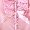 thumbnail image 2 of WIBACKER Infant Girls Dress Newborn Dresses Vintage Shaft Dress Baby Girls Baptism Dress with Headband Gifts, 2 of 8