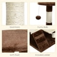 thumbnail image 4 of 53" Cat Tree Scratching Large Kitten Play House Multi-Level Activity Center Pet Furniture, 4 of 6