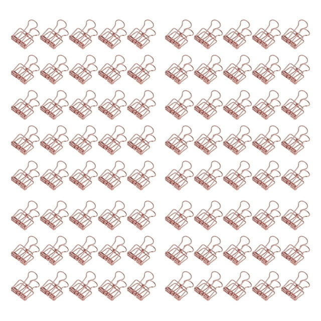 Binder Clips, Gift Multi Use 19mm 80pcs Paper Clamps For Office Blue,Green,Rose Gold