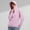#Pink, variant on Women's Hooded Face Cover UPF 50+ Sun Protection Jacket,Pink,Women's Plus Size M