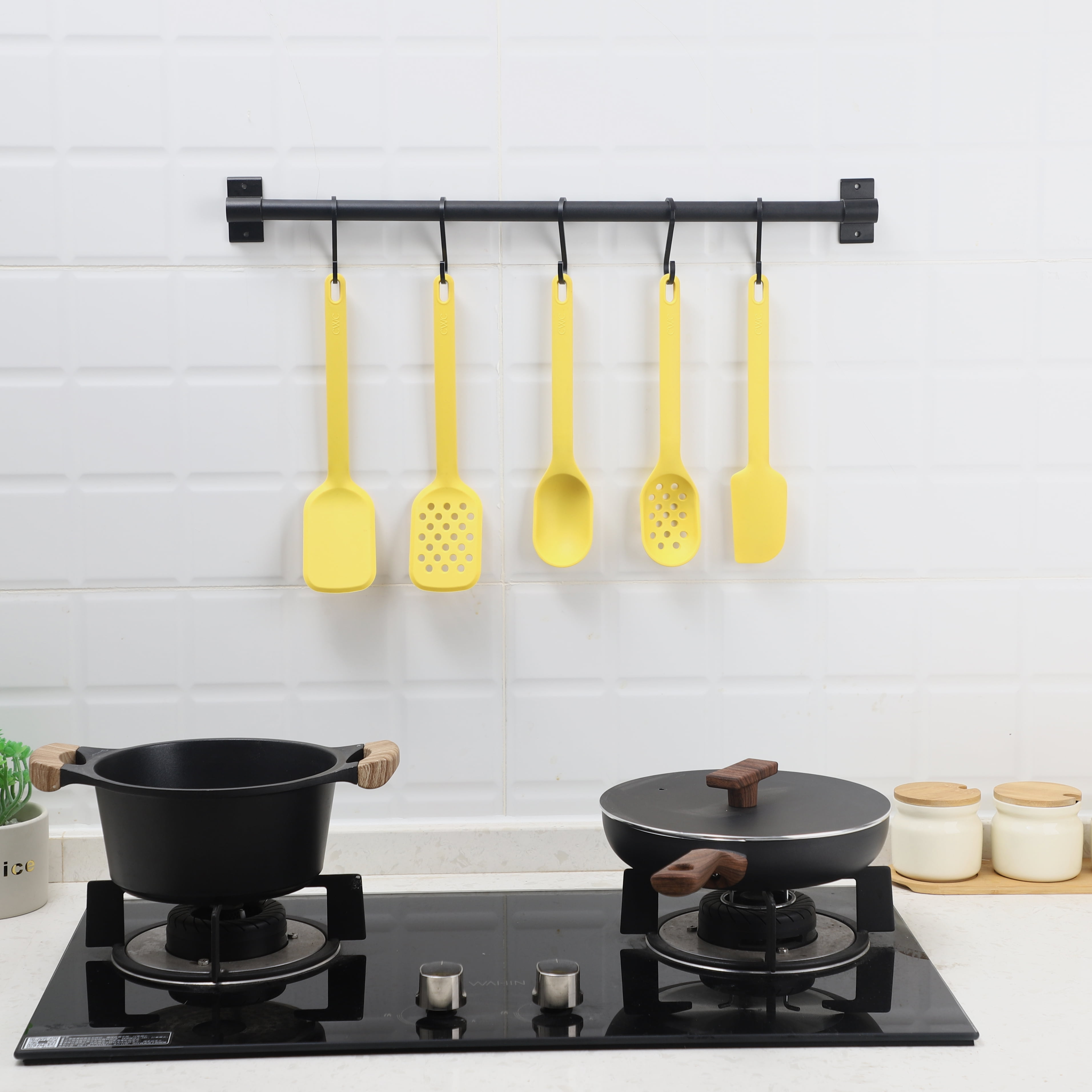 Cook with Color Silicone Slotted Spoon Yellow