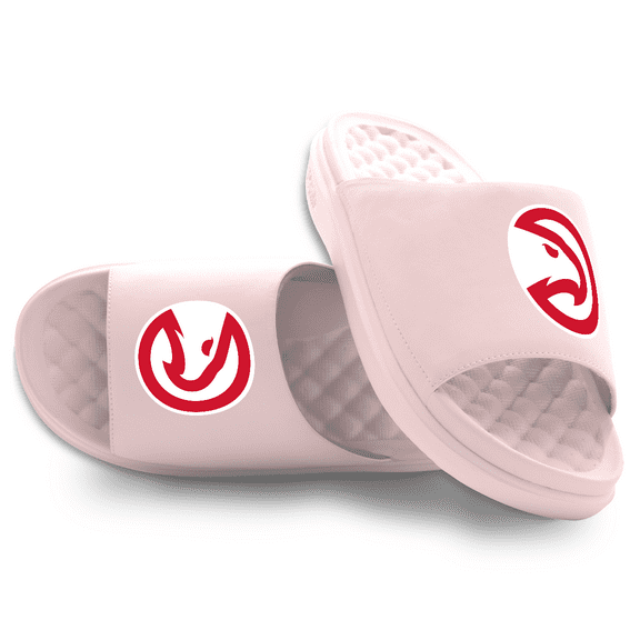Unisex ISlide Pink Atlanta Hawks Primary Motive Slide Sandals