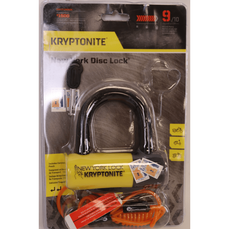 Kryptonite New York Liberty Bicycle Disc Lock with Keys, Black