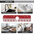 thumbnail image 6 of Coolnut 2 Pack Faucet Dry Mat for Kitchen Sink, Merry Christmas X-mas 14x5 Inch Faucet Drying Mat Absorbent Mat Fast Dry Mat for Kitchen, Bathroom, 6 of 7