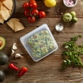 thumbnail image 6 of Stasher Premium Food-Grade Silicone Reusable Food Storage Container, Holds 28 oz, Leak Free Pinch Loc Seal, BPA Free, Aqua, 1 Bag, 6 of 12