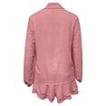 thumbnail image 4 of Cagogo Women's 2 Piece Puff Sleeve Shirt Set Elastic Waisted Shorts Casual Solid Basic Matching Lounge Outfits Summer Cruise Travel Clothes, Pink M, 4 of 7
