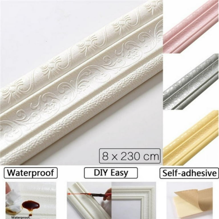 3M Metal Texture Lines Self-Adhesive Wall Covering Wall Cloth 3D High-Gloss  Decoration Strips Wall Stickers Decorative Strips - AliExpress