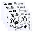 thumbnail image 1 of Papier Peint Auto-Adhésif, Autocollant Mural 4pcs PVC Autocollant Mural Haut de Gamme, 1 of 14
