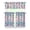 Plaid, variant on Retro Polka Dot Aesthetic Kitchen Curtains 3-Piece Set - Colorful Dots Geometric Pattern Tier & Valance, Easy Care Semi-Sheer Fabric
