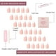 thumbnail image 4 of Press On Nails Glamnetic French Pearl, punta corta de almendra, 4 of 6