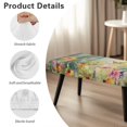thumbnail image 6 of Jiueut Watercolor Butterfly Daisy Lavender Print Dining Bench Cover, Stain Resistant Bench Seat Protector Cover with Elastic Band Breathable Rectangle Seat Cushion Long Chair Cover for Home Hotel, 6 of 7