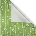 thumbnail image 6 of Ambesonne Irish Valance & Curtain, Trifolium Wavy Lines, 55"x24", Lime Green White, 6 of 6