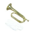 thumbnail image 4 of Trompeta, , instrumento musical de viento, retro, dorado, de cobre, instrumento de latón, trompeta de caballería para estudiantes, banda, 4 of 8