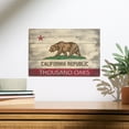 thumbnail image 2 of Thousand Oaks, California, Rustic California State Flag Birch Wood Wall Sign (10x15 Rustic Home Decor, Ready to Hang Art), 2 of 5