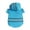 Blue, variant on SPRING PARKS-Lifeeling Candy Color Puppy Raincoat Fashion Teddy Outdoor Waterproof Dog Rainwear Hooded Jacket Poncho Pet Raincoat for Small Medium Dogs
