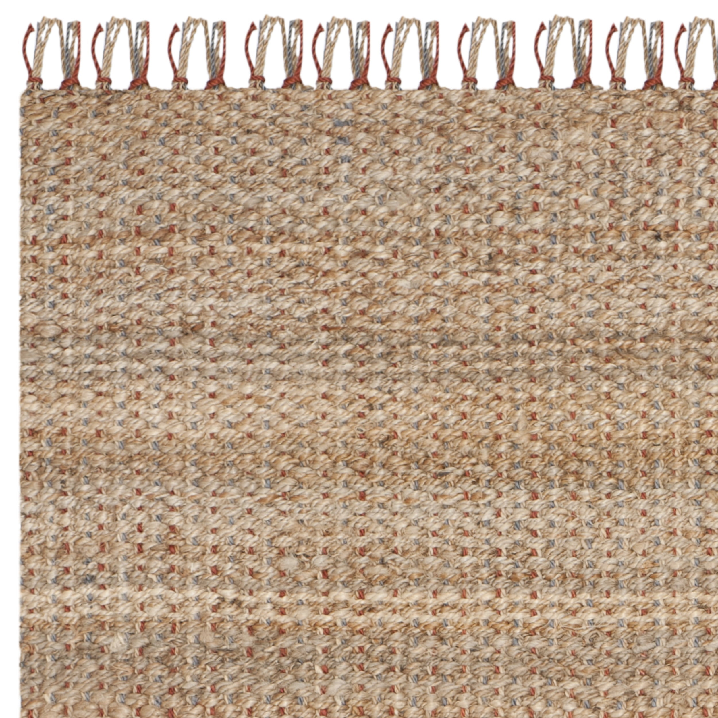 SAFAVIEH Natural Fiber Gale Braided Jute Runner Rug, Natural/Multi, 2'6" x 8'