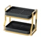 thumbnail image 5 of Estante organizador de encimera de cocina de doble capa, escurridor de tazas y vasos Negro, 5 of 8